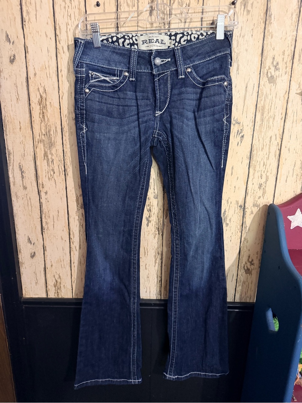 Ariat REAL Denim Women’s Size 25 Bootcut Jeans Dark Wash Western Stitch